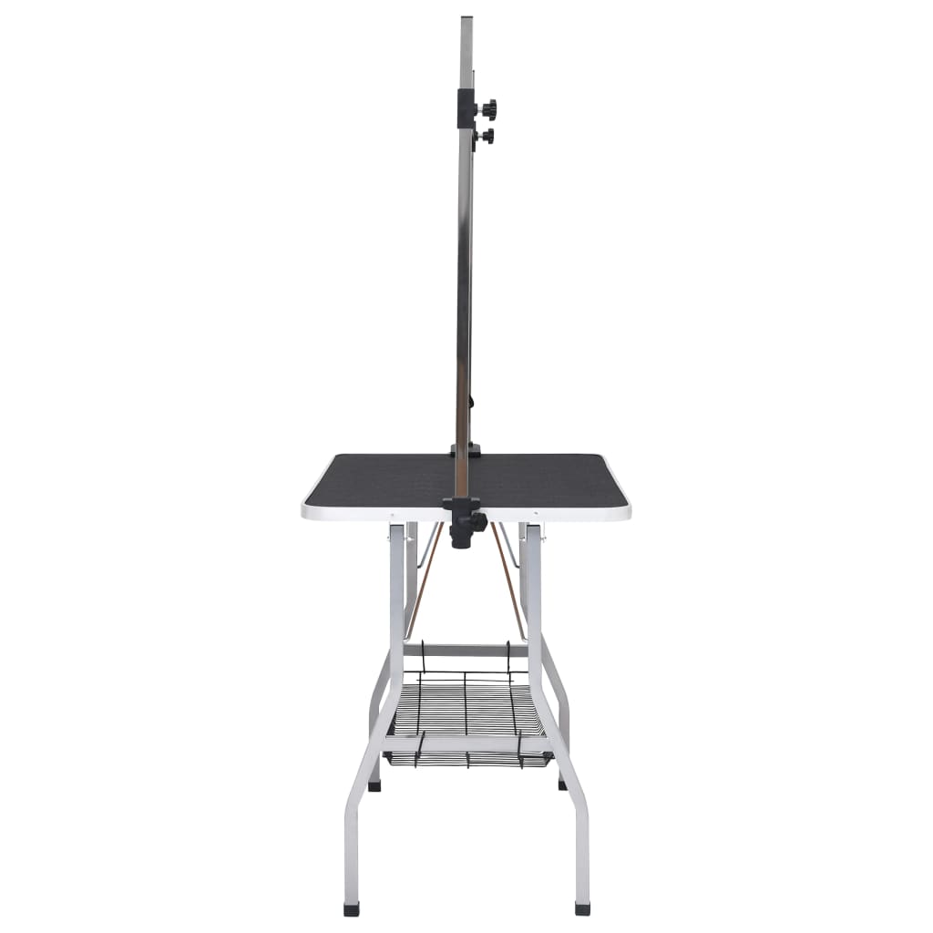 Adjustable Dog Grooming Table With 2 Loops And Basket