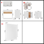 11 Piece Kitchen Cabinet Set Lyon Engineered Wood