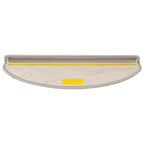 Stair Mats Self-adhesive Sisal-Look 15 pcs 65x21x4 cm Silver