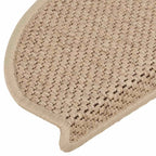Stair Mats Self-adhesive Sisal-Look 15 pcs 65x21x4 cm Sand