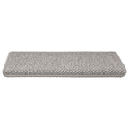 Stair Mats Self-adhesive Sisal-Look 15 pcs 65x21x4 cm Silver