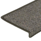 Stair Mats Self-adhesive Sisal-Look 15 pcs 65x21x4 cm Grey and Beige