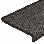 Stair Mats Self-adhesive Sisal-Look 15 pcs 65x21x4 cm Anthracite