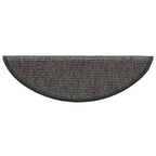Stair Mats 15 pcs 56x17x3 cm Beige and Grey Half Round