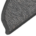 Stair Mats 15 pcs 56x17x3 cm Beige and Grey Half Round
