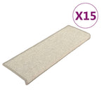 Stair Mats 15 pcs 65x21x4 cm Silver Rectangular Edge