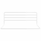 Toddler Safety Bed Rail White (76-137)X55 Cm Iron