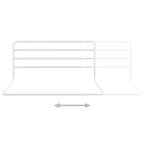 Toddler Safety Bed Rail White (76-137)X55 Cm Iron