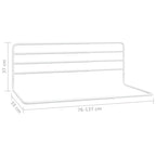 Toddler Safety Bed Rail White (76-137)X55 Cm Iron