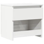 Bedside Cabinet High Gloss White 40x30x39 cm Engineered Wood