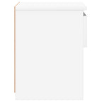 Bedside Cabinet High Gloss White 40x30x39 cm Engineered Wood
