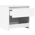 Bedside Cabinet High Gloss White 40x30x39 cm Engineered Wood