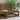 Garden Middle Sofa Honey Brown Solid Wood Pine