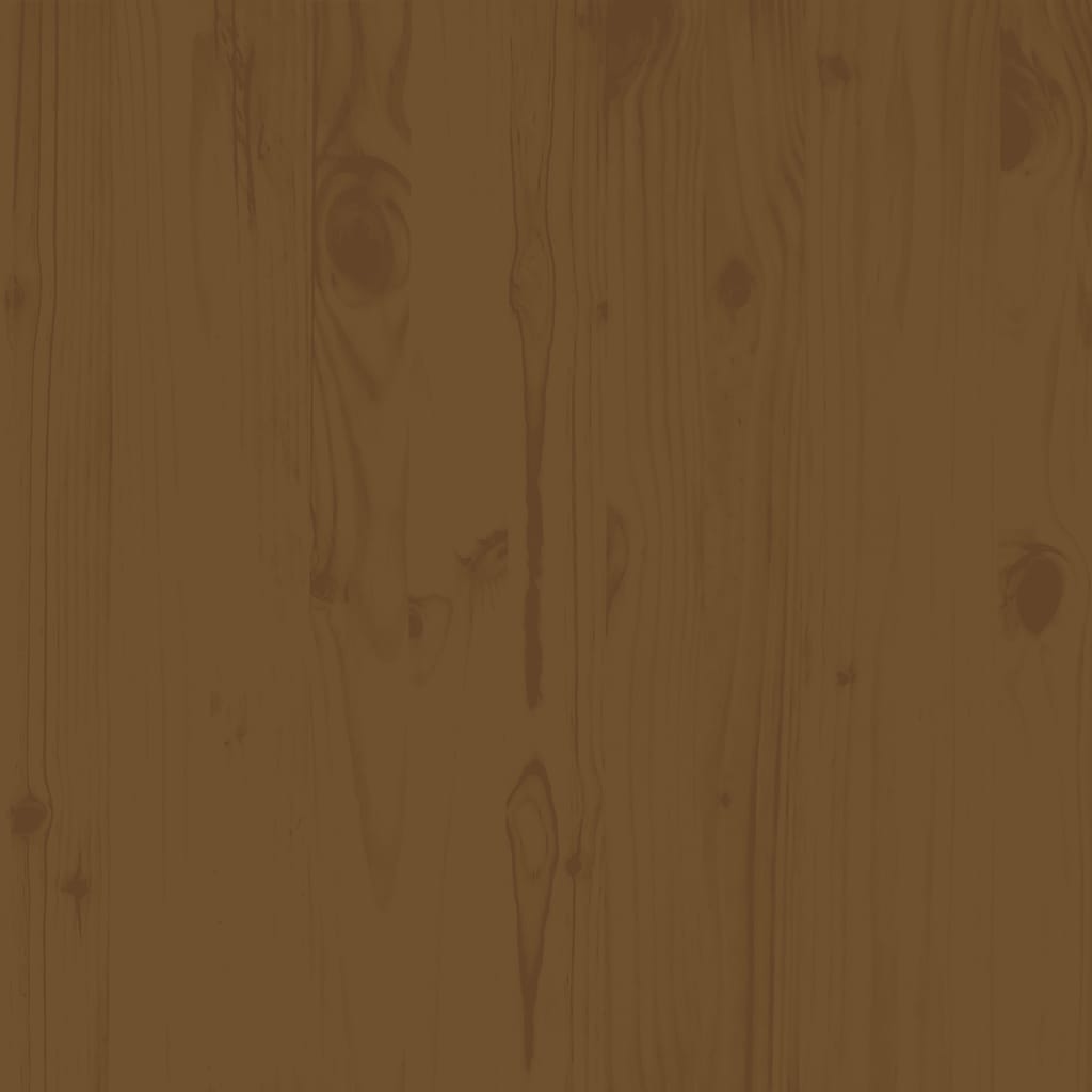 Garden Middle Sofas 3 pcs Honey Brown Solid Wood Pine