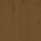 Garden Middle Sofas 3 pcs Honey Brown Solid Wood Pine