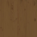 2 Piece Garden Lounge Set Honey Brown Solid Pinewood