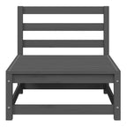 3 Piece Garden Lounge Set Grey Solid Pinewood