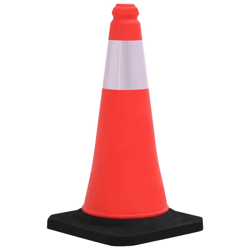 Reflective Traffic Cones With Heavy Bases 4 Pcs