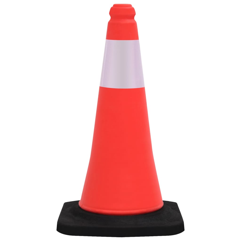 Reflective Traffic Cones With Heavy Bases 4 Pcs