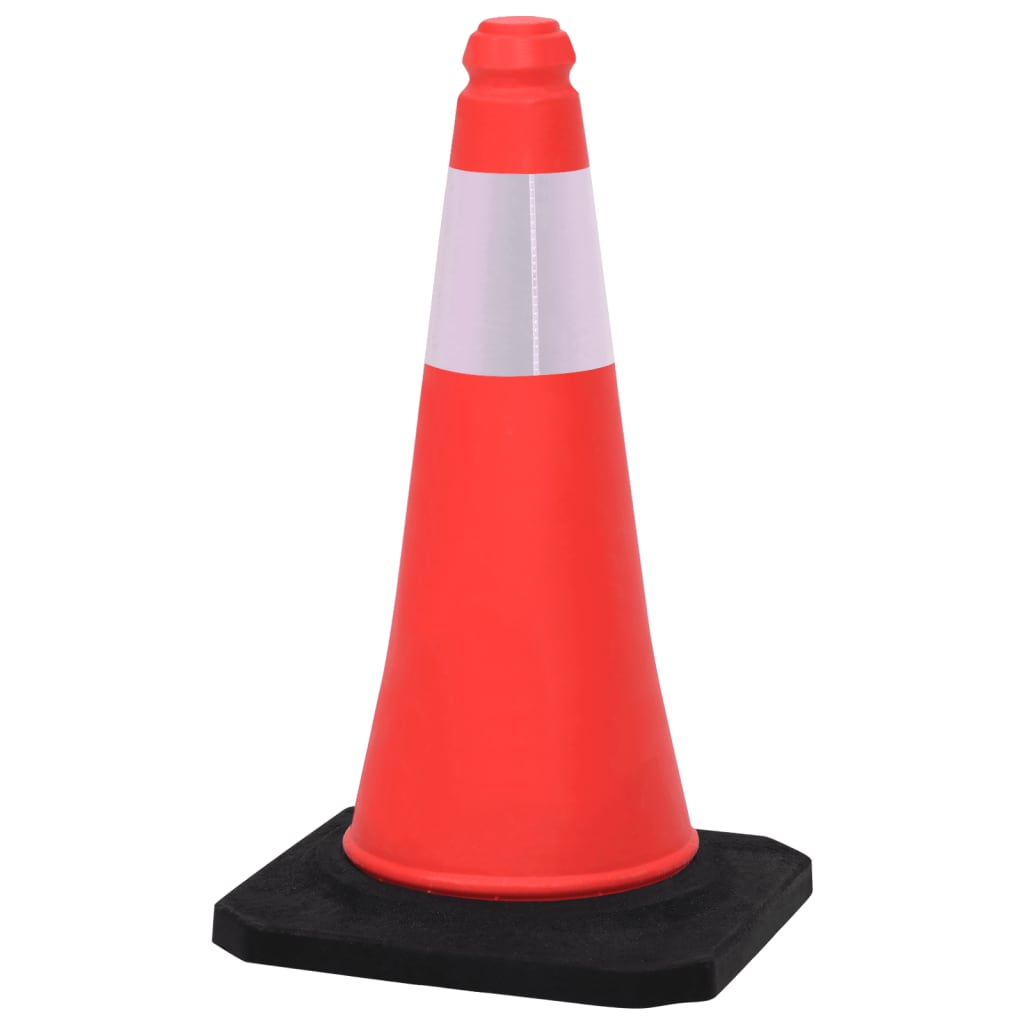 Reflective Traffic Cones With Heavy Bases 4 Pcs