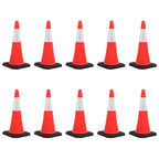Reflective Traffic Cones With Heavy Bases 4 Pcs