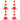Chain Cone Set With 10 M Chain Red And White