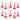 Chain Cone Set With 10 M Chain Red And White