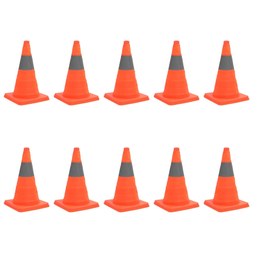 5 Pop-Up Traffic Cones 42 Cm