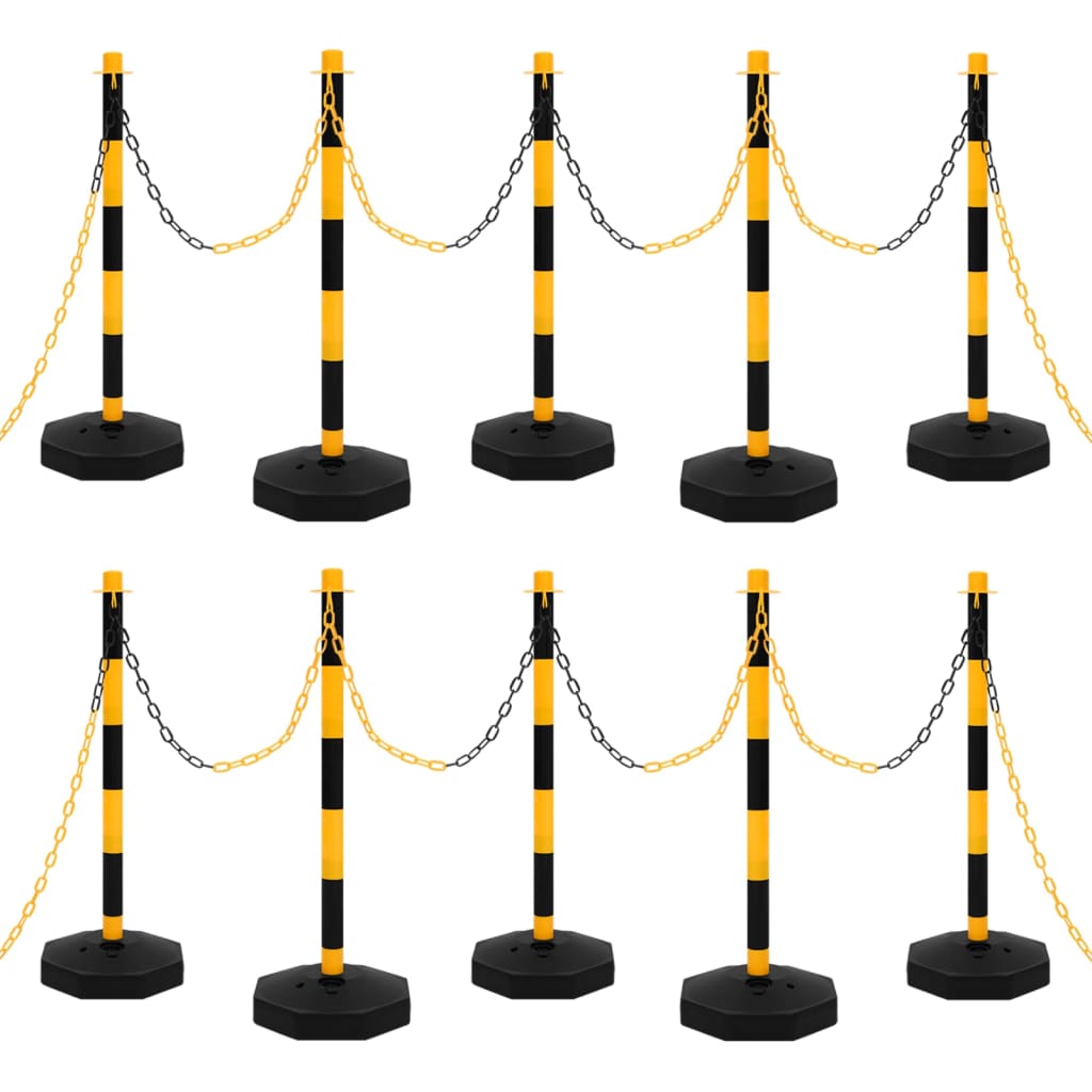 Chain Post Set With 10 M Plastic Chain