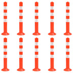Traffic Control Bollards 5 Pcs Plastic 75 Cm