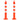 Traffic Control Bollards 2 Pcs With Chain 75 Cm Pe