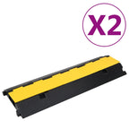 Cable Protector Ramp 2 Channels Rubber 101.5 Cm