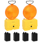Construction Site Lights 2 Pcs With Batteries 18X8X37 Cm