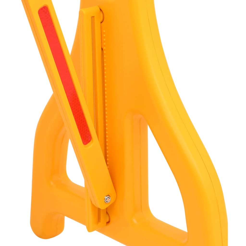 Folding Traffic Barrier Yellow And Black