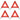 Traffic Warning Triangles 4 Pcs Red 56.5X36.5X44.5Cm