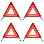 Traffic Warning Triangles 4 Pcs Red 56.5X36.5X44.5Cm
