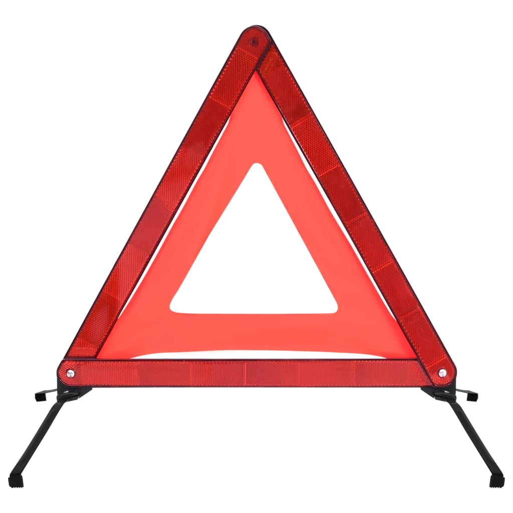 Traffic Warning Triangles 4 Pcs Red 56.5X36.5X44.5Cm