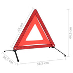 Traffic Warning Triangles 4 Pcs Red 56.5X36.5X44.5Cm