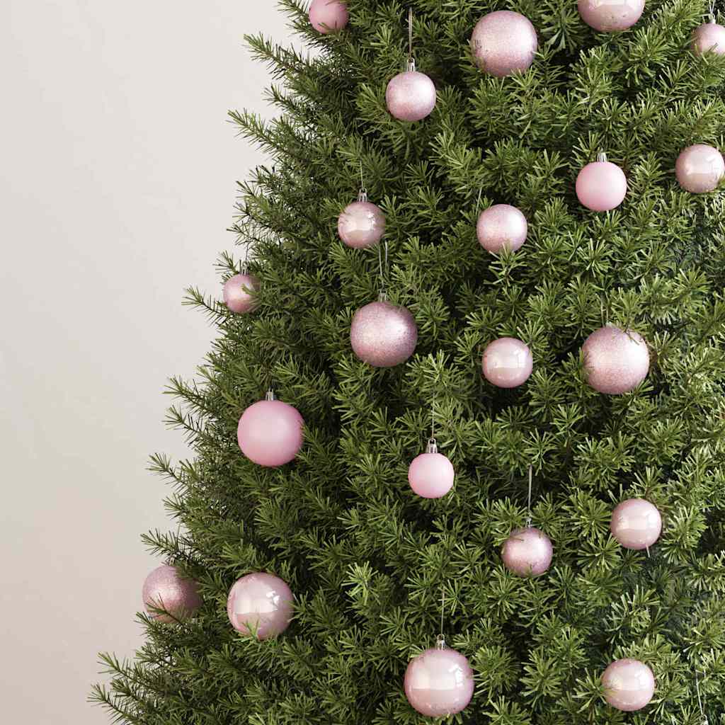 100 Piece Christmas Ball Set Pink