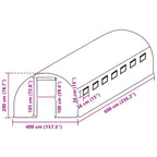 Greenhouse Replacement Cover (24 m²) 400x600x200 cm Green