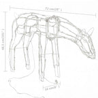 3 Piece Christmas Light Display Reindeers 229 LEDs