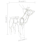 3 Piece Christmas Light Display Reindeers 229 LEDs