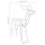 3 Piece Christmas Light Display Reindeers 229 LEDs