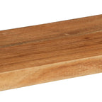 3 Piece Wall Cube Shelf Set Soild Acacia Wood