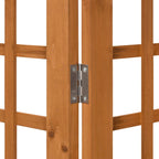 3-Panel Room Divider/Trellis Solid Fir Wood 121x180.5 cm