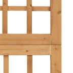 3-Panel Room Divider/Trellis Solid Fir Wood 121x180.5 cm