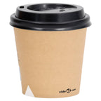 Coffee Paper Cups With Lids 100 Pcs