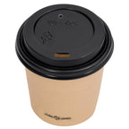 Coffee Paper Cups With Lids 100 Pcs