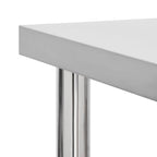 Kitchen Work Table with Wheels 80x30x85 cm Stainless Steel