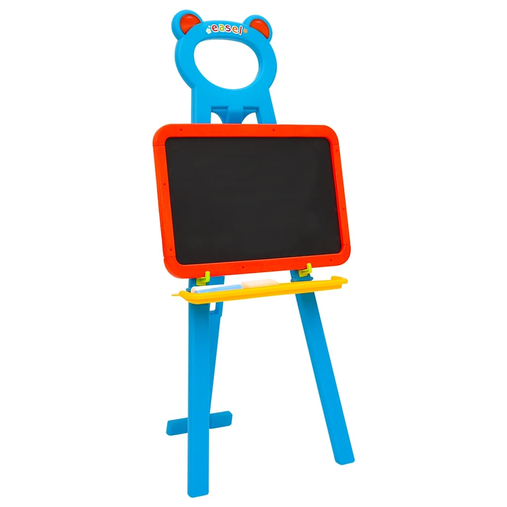 2-1 Children Easel with Chalkboard and Whiteboard